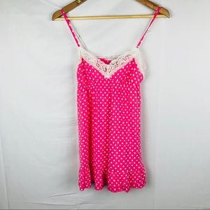 Victorias Secret Women's Medium Pink Polka Dot